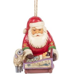 Jim Shore Santa with Baby Jesus Christmas Tree Hanging Ornament 6006668